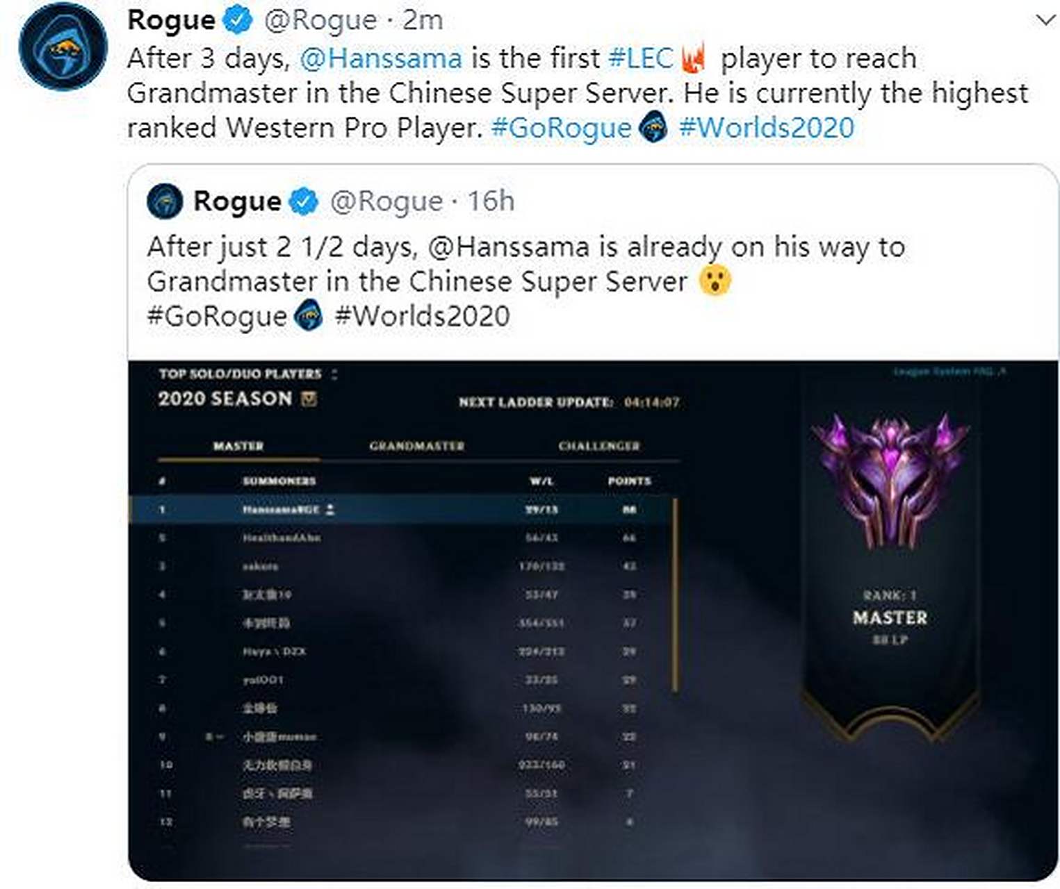 TL力克MAD，Hanssama单局斩获MVP顶尖较量小组赛，技惊四座